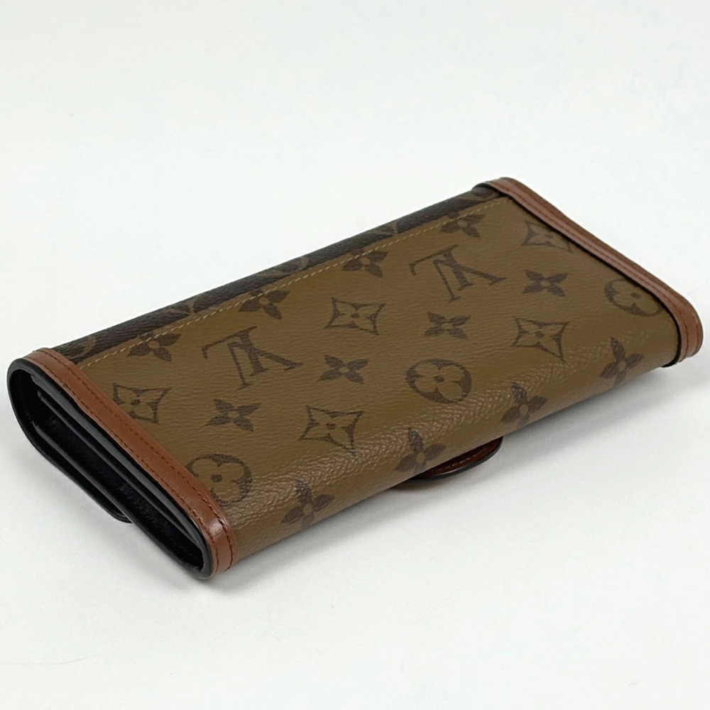 Louis Vuitton Bi Wallet Monogram fold Sarah Reverse Dauphine Long Portefeuille